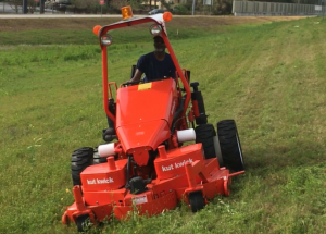 Steep slope mower