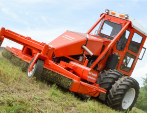 Are zero turn mowers better on hills, how do you mow steep slopes, what is a slope mower, new slope mower, mowing, machine