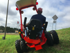 How to safely mow steep slopes